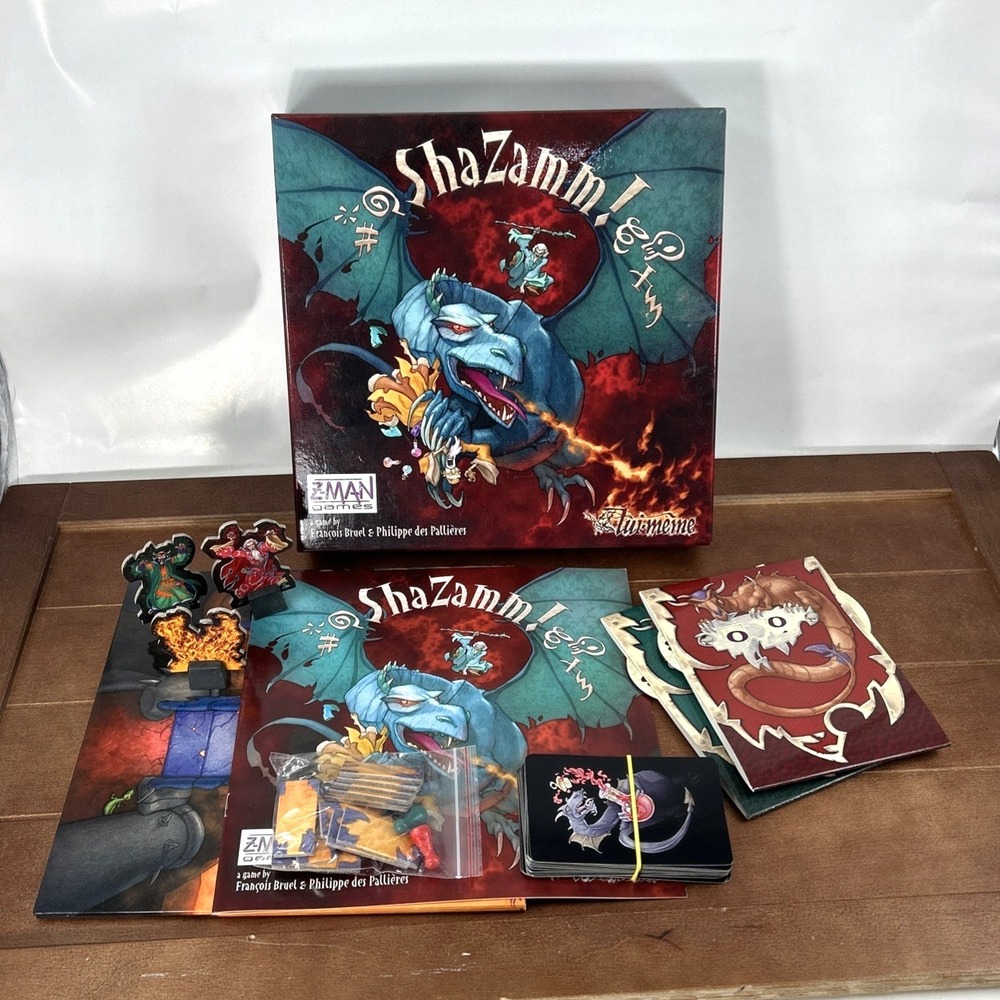 Shazamm Z-Man‎ games Board Game Wizards Duel François Bruel & Philippe